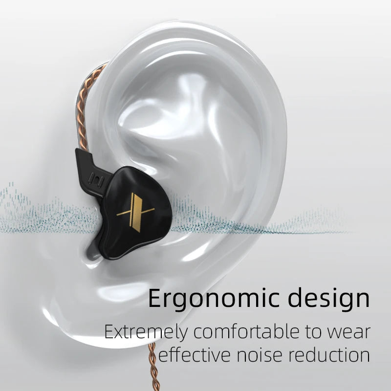 Wired In-Ear Headphones – Noise Cancelling Earbuds With Detachable Cable & Mic - ZOOMNSTORE
