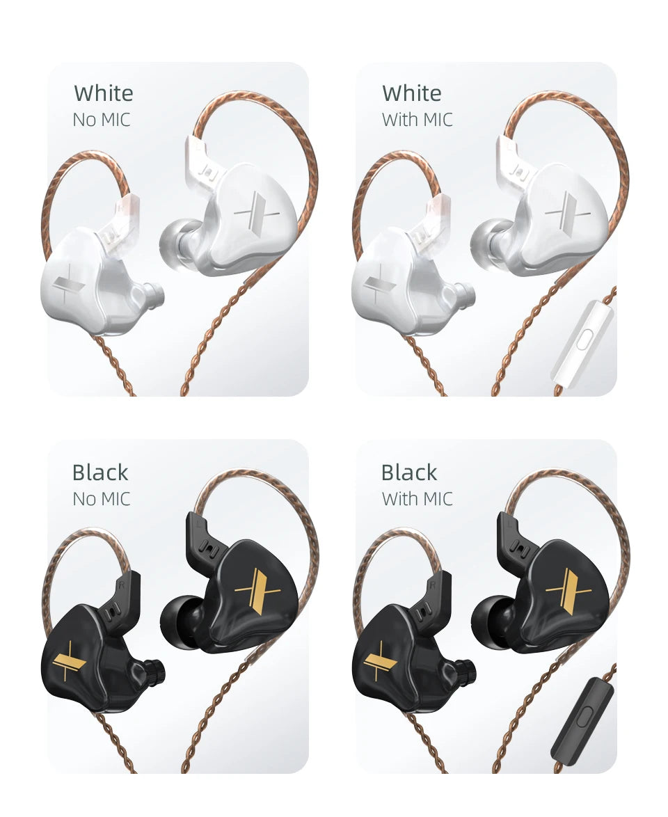 Wired In-Ear Headphones – Noise Cancelling Earbuds With Detachable Cable & Mic - ZOOMNSTORE