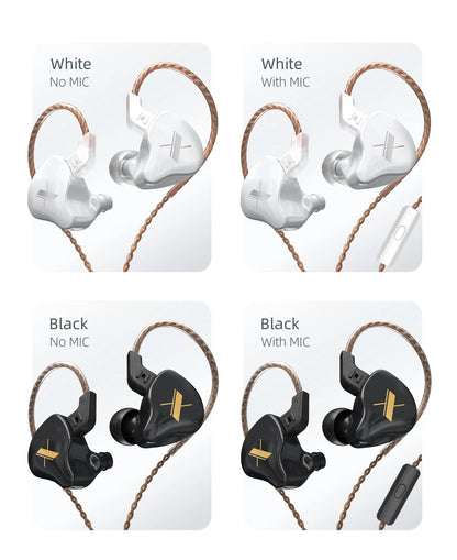 Wired In-Ear Headphones – Noise Cancelling Earbuds With Detachable Cable & Mic - ZOOMNSTORE