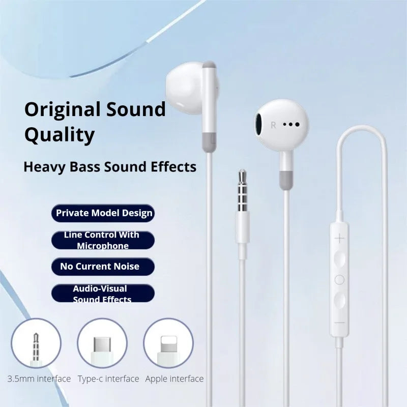 Wired In Ear Headphones – USB Type C Headphones With Microphone & Volume Control - ZOOMNSTORE
