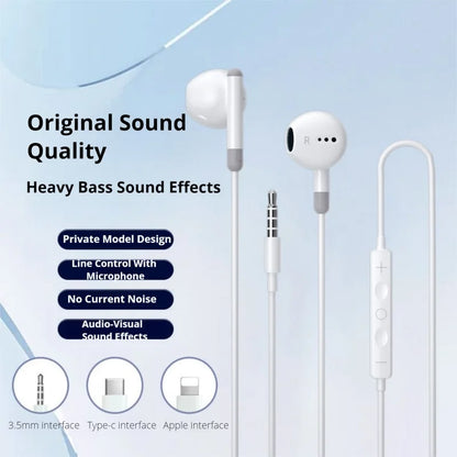Wired In Ear Headphones – USB Type C Headphones With Microphone & Volume Control - ZOOMNSTORE