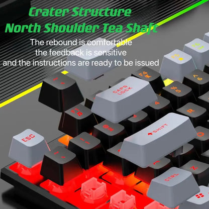 Wired Keyboard And Mouse Set Usb Luminous Mechanical Keyboard And Mouse Set For PC Laptop Computer Game Office - ZOOMNSTORE