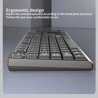 2.4G Wireless Keyboard Mouse Set 104 Keys Standard Keyboard Gaming Keyboard Mouse Kit Keyboard For Laptop Tablet PC Accessories - ZOOMNSTORE