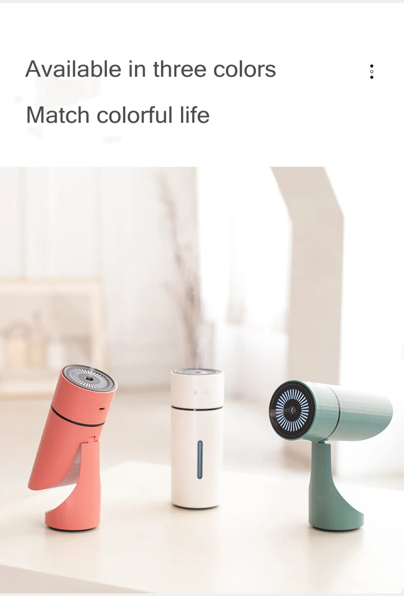 Wireless Aromatherapy Humidifier - 260ML USB Ultrasonic Diffuser with Rechargeable Battery - ZOOMNSTORE