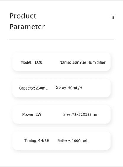 Wireless Aromatherapy Humidifier - 260ML USB Ultrasonic Diffuser with Rechargeable Battery - ZOOMNSTORE
