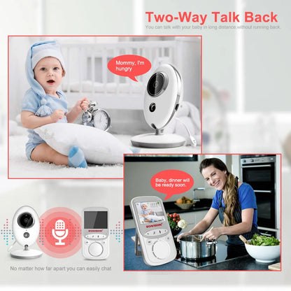 Wireless LCD Audio Video Baby Monitor VB605 Radio Nanny Music Intercom IR 24h Portable Baby Camera Baby Walkie Talkie Babysitter - ZOOMNSTORE