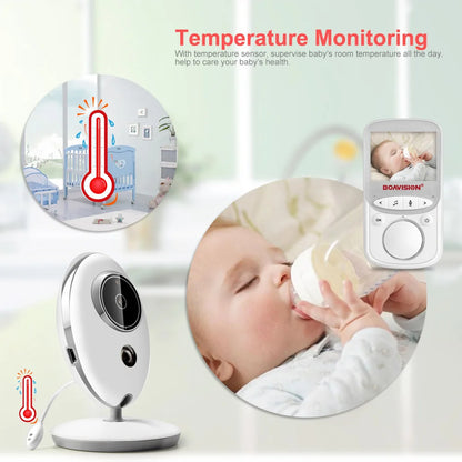 Wireless LCD Audio Video Baby Monitor VB605 Radio Nanny Music Intercom IR 24h Portable Baby Camera Baby Walkie Talkie Babysitter - ZOOMNSTORE