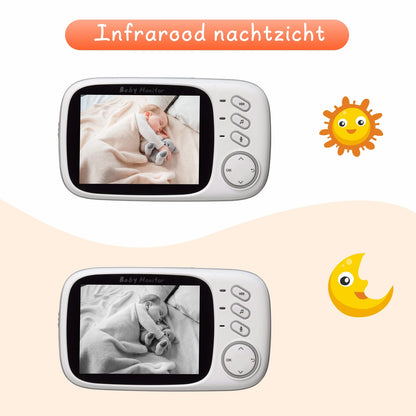VB603 Baby Monitor 2.4G Wireless with 3.2 Inches LCD 2 Way Audio Talk Night Vision Surveillance Security Camera Babysitter - ZOOMNSTORE
