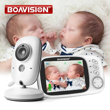 VB603 Video Baby Monitor 2.4G Wireless With 3.2 Inches LCD 2 Way Audio Talk Night Vision Surveillance Security Camera Babysitter - ZOOMNSTORE