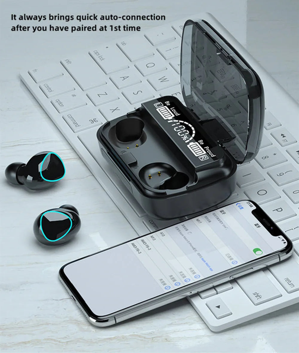 Wireless Bluetooth Earbuds – Sports Earphones with Power Bank & High Quality Sound - ZOOMNSTORE
