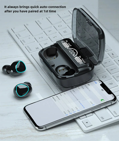 Wireless Bluetooth Earbuds – Sports Earphones with Power Bank & High Quality Sound - ZOOMNSTORE