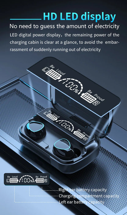 Wireless Bluetooth Earbuds – Sports Earphones with Power Bank & High Quality Sound - ZOOMNSTORE