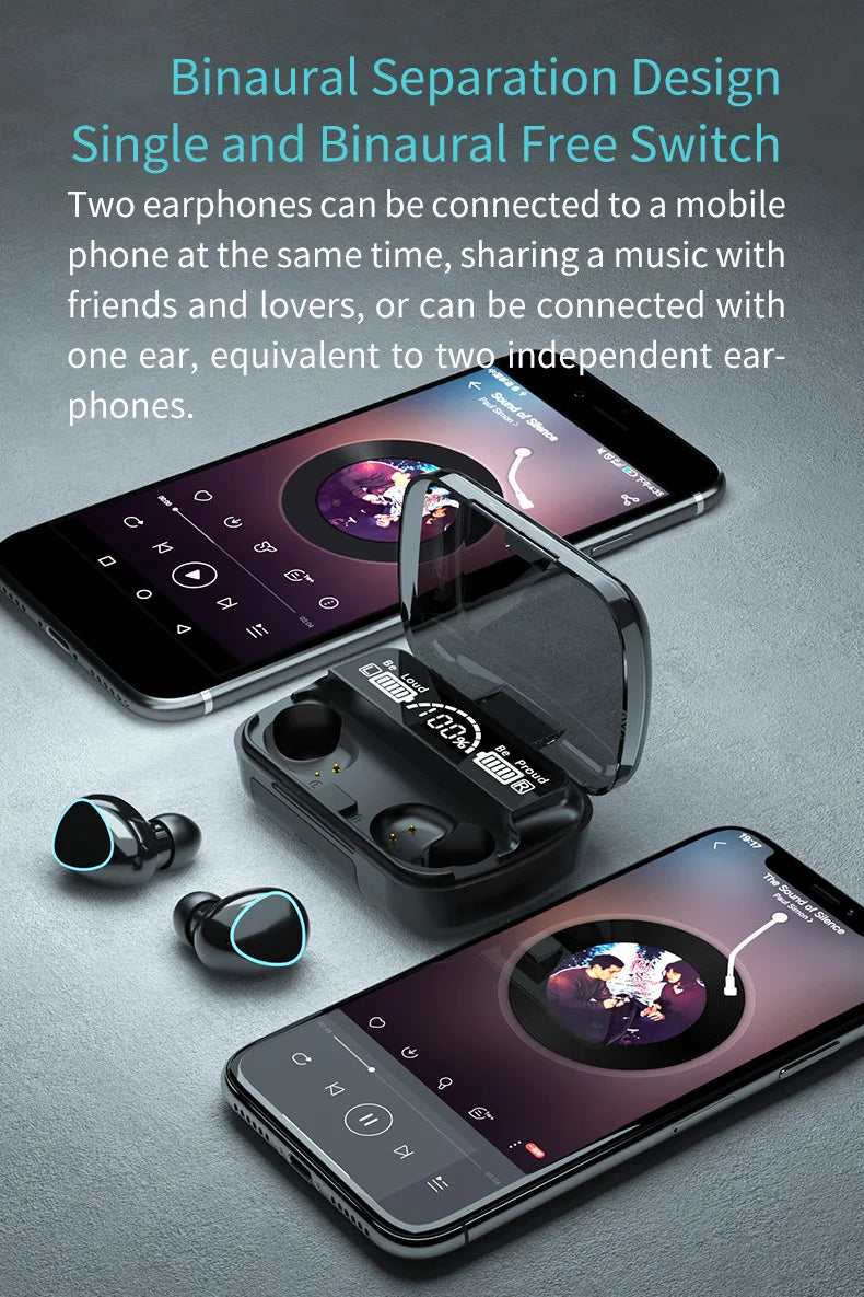Wireless Bluetooth Earbuds – Sports Earphones with Power Bank & High Quality Sound - ZOOMNSTORE
