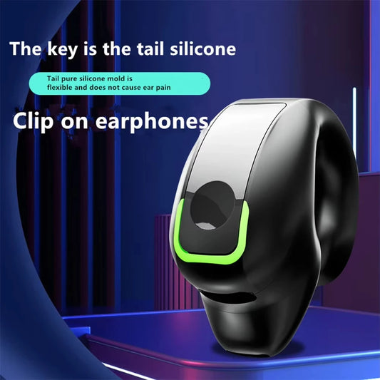 Wireless Headsets Tws Bass Music Earring Bluetooth 5.3 Earphones Single Sport Headphone with Mic Touch Business Earbuds - ZOOMNSTORE