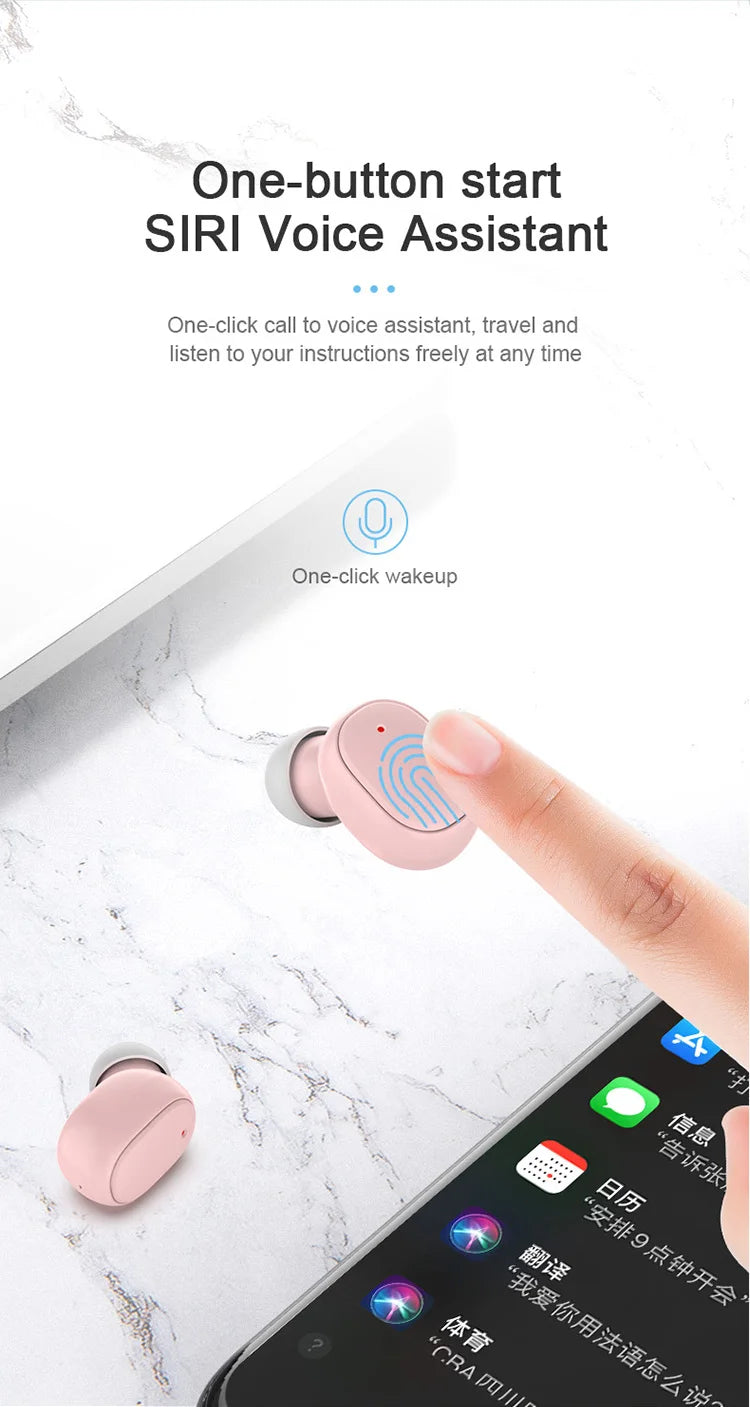 Wireless Bluetooth Earbuds – True Wireless Headphones with Mic & Charging Case - ZOOMNSTORE