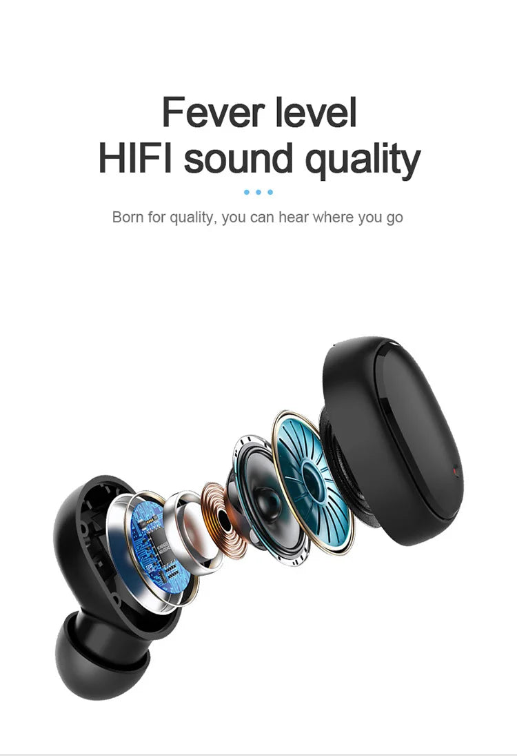 Wireless Bluetooth Earbuds – True Wireless Headphones with Mic & Charging Case - ZOOMNSTORE