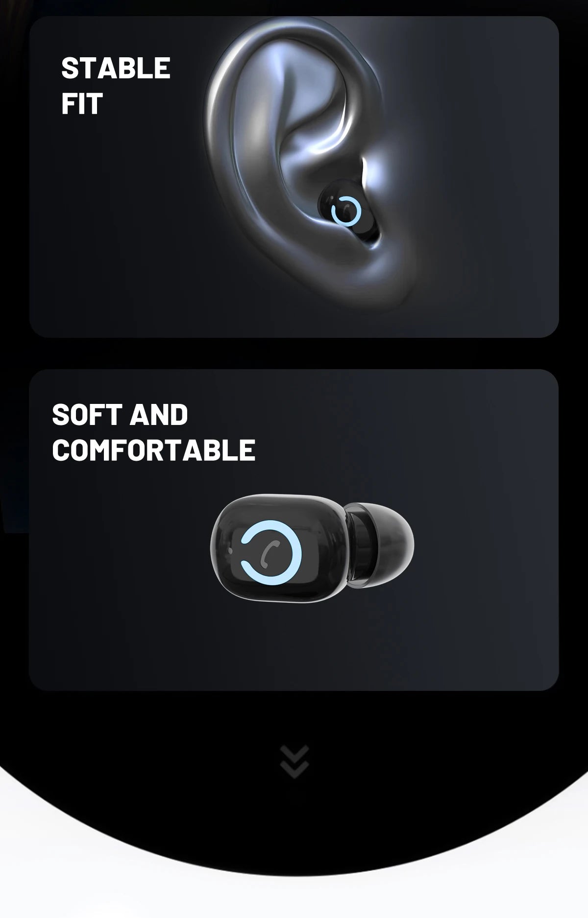 Wireless Bluetooth Earbuds - Waterproof In Ear Wireless Earphones With Mic & Long Battery Life - ZOOMNSTORE