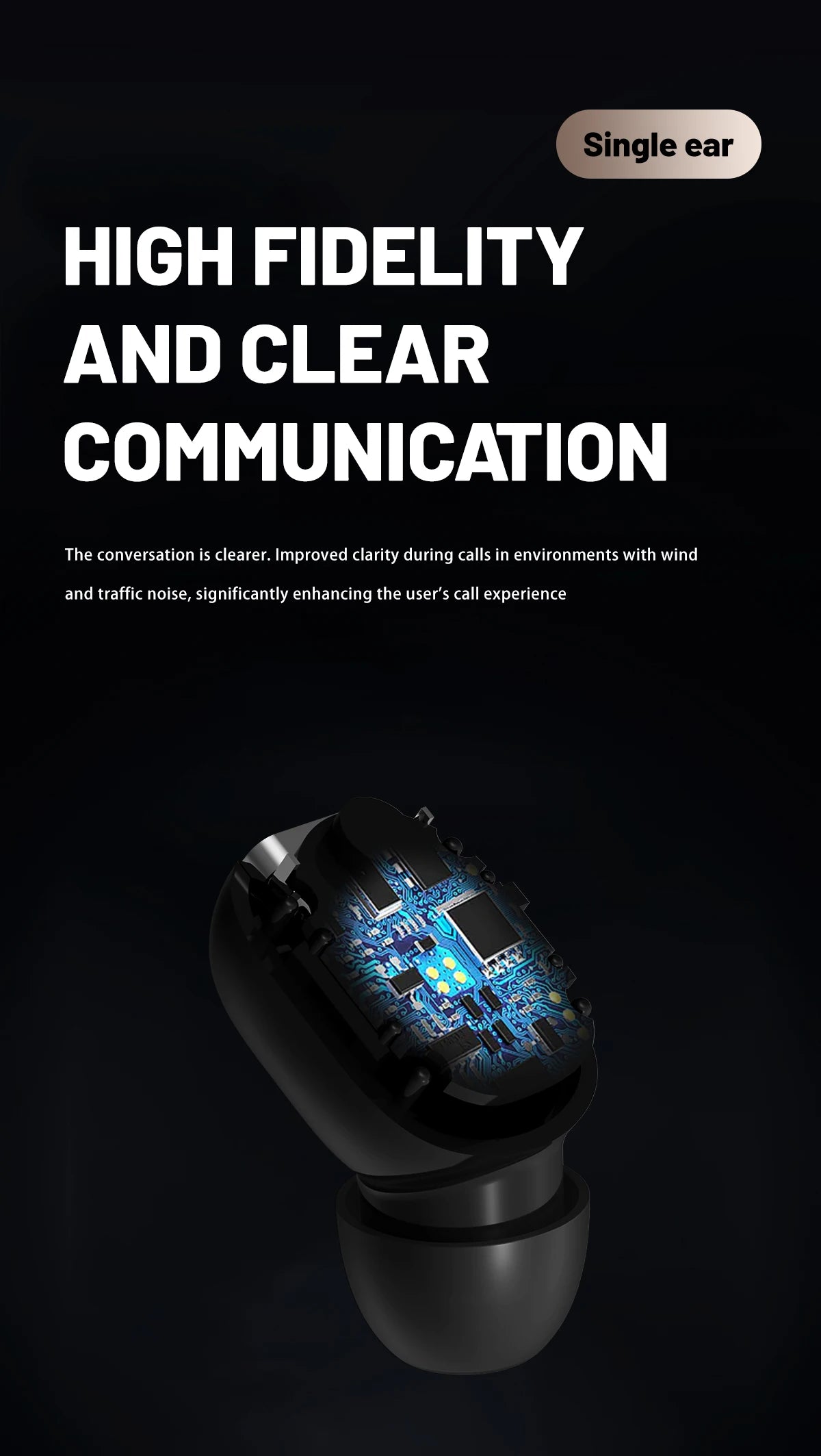 Wireless Bluetooth Earbuds - Waterproof In Ear Wireless Earphones With Mic & Long Battery Life - ZOOMNSTORE