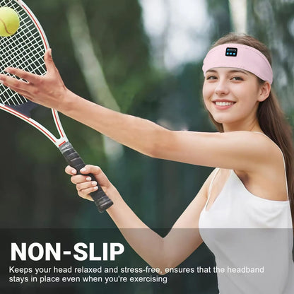 Wireless Bluetooth Earphones – Active Noise Cancellation | Sports Headband With Memory Foam Pads & Volume Control - ZOOMNSTORE