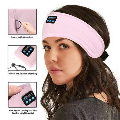 Wireless Bluetooth Earphones – Active Noise Cancellation | Sports Headband With Memory Foam Pads & Volume Control - ZOOMNSTORE