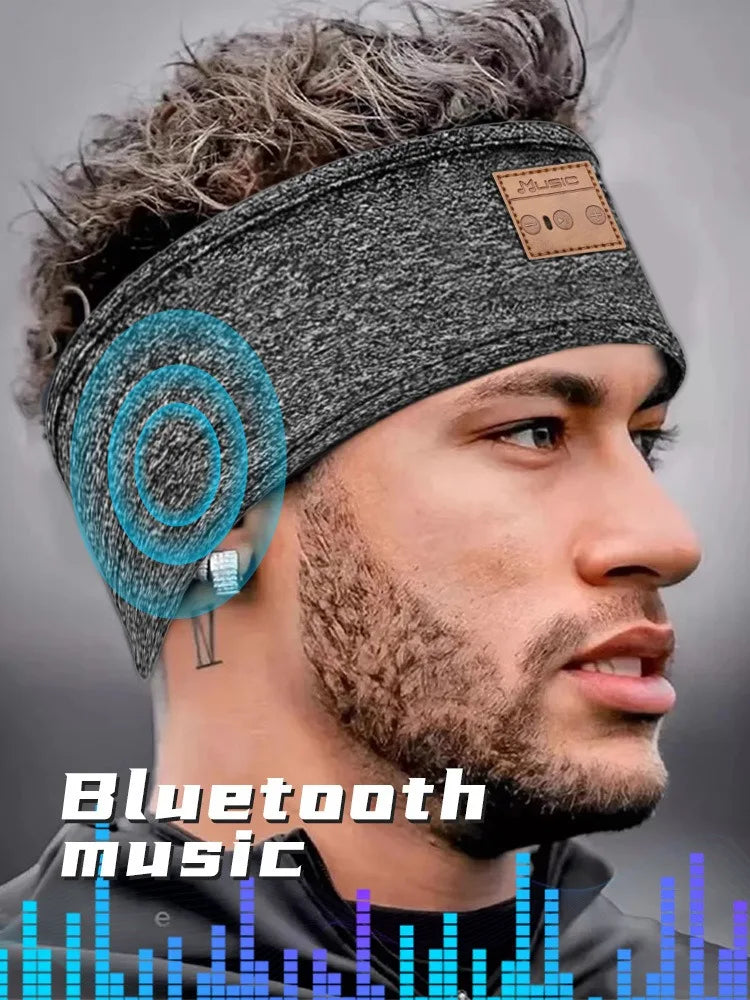 Wireless Bluetooth Earphones – Active Noise Cancellation | Sports Headband With Memory Foam Pads & Volume Control - ZOOMNSTORE