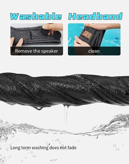 Wireless Bluetooth Earphones – Active Noise Cancellation | Sports Headband With Memory Foam Pads & Volume Control - ZOOMNSTORE