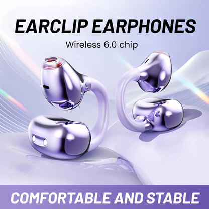 Wireless Bluetooth Earphones - Ear Clip Headphones With Noise Cancelling & Waterproof - ZOOMNSTORE