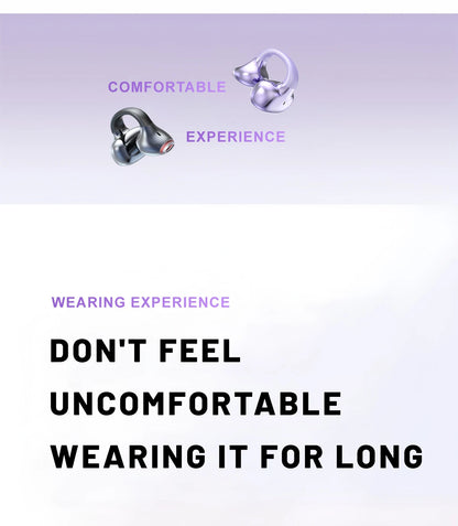 Wireless Bluetooth Earphones - Ear Clip Headphones With Noise Cancelling & Waterproof - ZOOMNSTORE