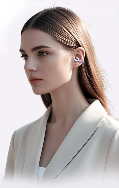 Wireless Bluetooth Earphones - Ear Clip Headphones With Noise Cancelling & Waterproof - ZOOMNSTORE