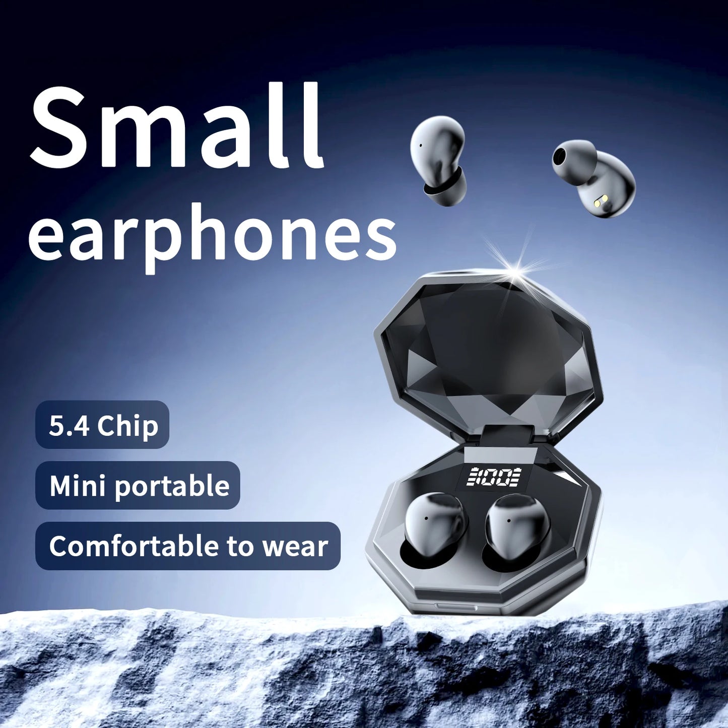 Wireless Bluetooth Earphones - Mini TWS In-Ear Headphones With Noise Cancelling Bass - ZOOMNSTORE