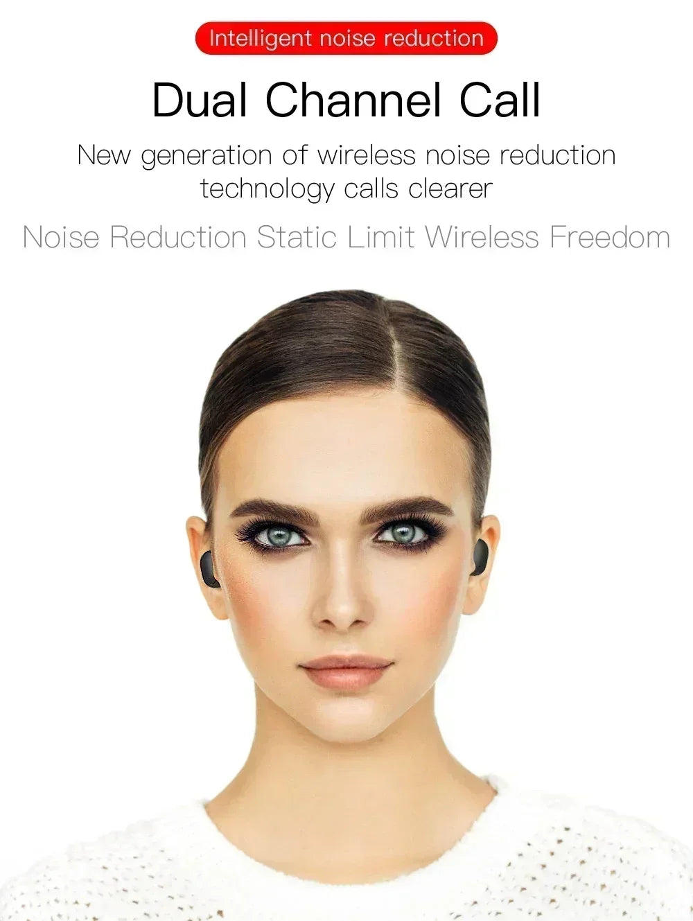 Wireless Bluetooth Earphones - Noise Cancelling Earbuds With Mic, Bluetooth 5.0 Headset - ZOOMNSTORE