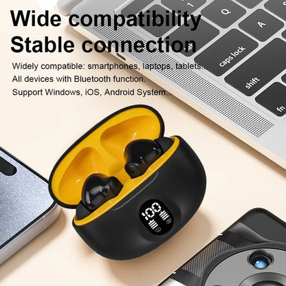 Wireless Bluetooth Earphones - Noise Cancelling TWS In-Ear Headphones HiFi Stereo - ZOOMNSTORE