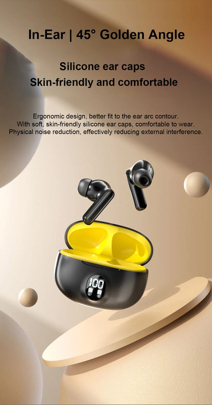 Wireless Bluetooth Earphones - Noise Cancelling TWS In-Ear Headphones HiFi Stereo - ZOOMNSTORE