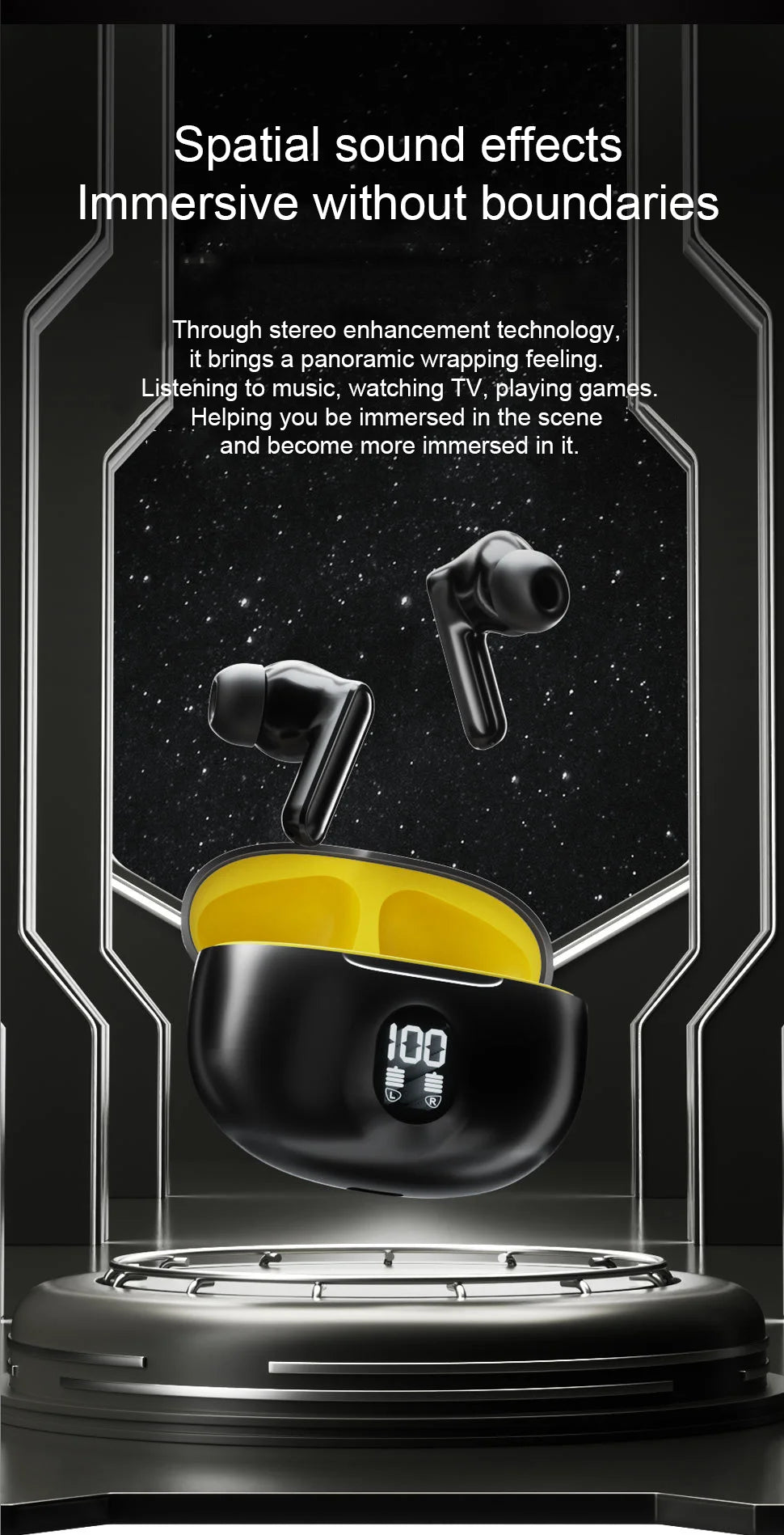 Wireless Bluetooth Earphones - Noise Cancelling TWS In-Ear Headphones HiFi Stereo - ZOOMNSTORE