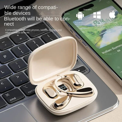 Wireless Bluetooth Earphones - Sports Ear Hook Headset with HD Sound & Mic - ZOOMNSTORE