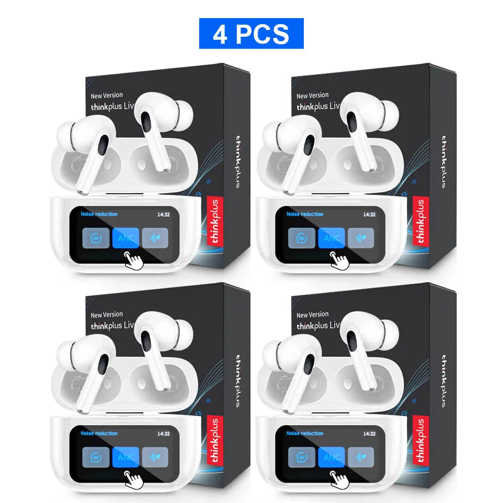 Original Thinkplus Wireless Bluetooth Earphones ANC Noise Reduction Earbuds HD Mic Call Gamer Headsets LED Touch Screen Control - ZOOMNSTORE