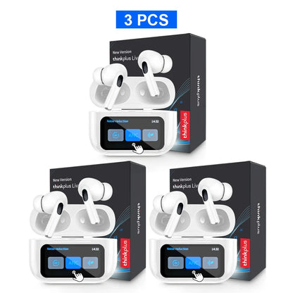 Original Thinkplus Wireless Bluetooth Earphones ANC Noise Reduction Earbuds HD Mic Call Gamer Headsets LED Touch Screen Control - ZOOMNSTORE