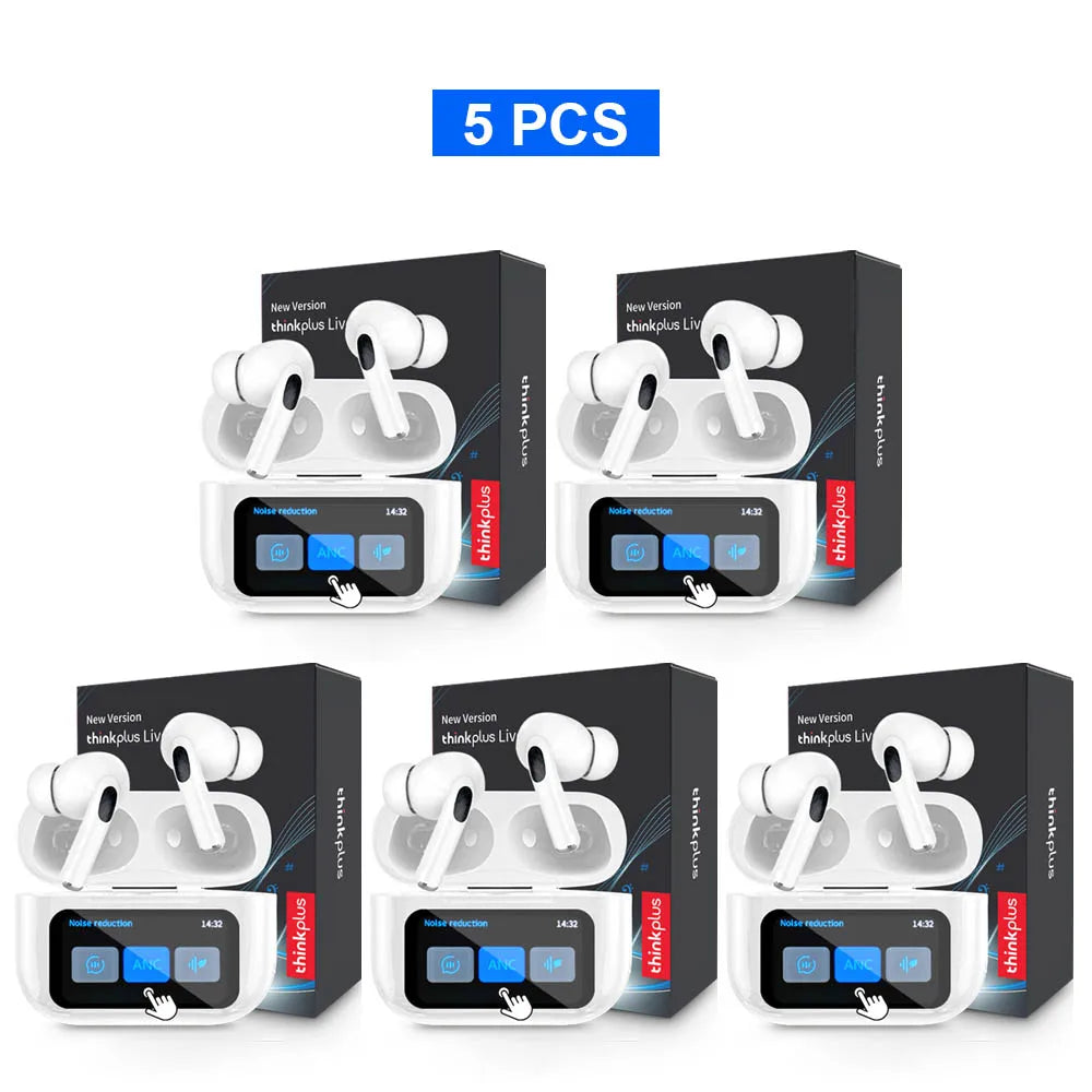 Original Thinkplus Wireless Bluetooth Earphones ANC Noise Reduction Earbuds HD Mic Call Gamer Headsets LED Touch Screen Control - ZOOMNSTORE