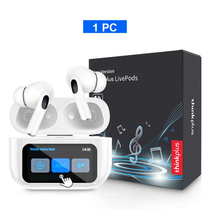 Original Thinkplus Wireless Bluetooth Earphones ANC Noise Reduction Earbuds HD Mic Call Gamer Headsets LED Touch Screen Control - ZOOMNSTORE