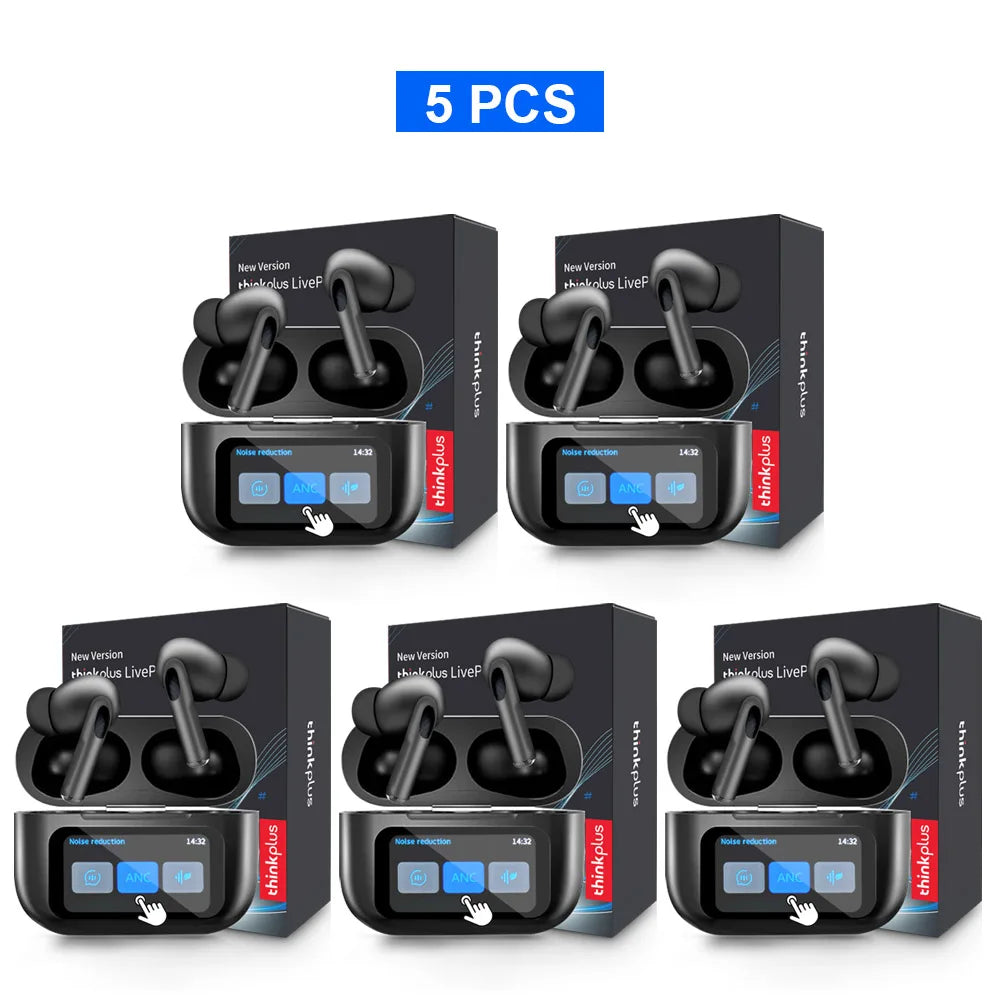 Original Thinkplus Wireless Bluetooth Earphones ANC Noise Reduction Earbuds HD Mic Call Gamer Headsets LED Touch Screen Control - ZOOMNSTORE