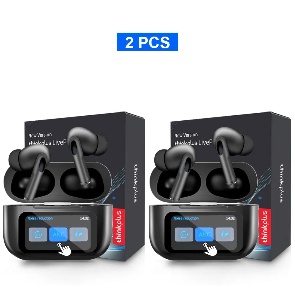 Original Thinkplus Wireless Bluetooth Earphones ANC Noise Reduction Earbuds HD Mic Call Gamer Headsets LED Touch Screen Control - ZOOMNSTORE