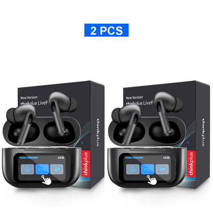 Original Thinkplus Wireless Bluetooth Earphones ANC Noise Reduction Earbuds HD Mic Call Gamer Headsets LED Touch Screen Control - ZOOMNSTORE