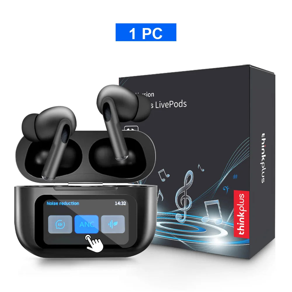 Original Thinkplus Wireless Bluetooth Earphones ANC Noise Reduction Earbuds HD Mic Call Gamer Headsets LED Touch Screen Control - ZOOMNSTORE