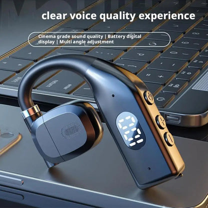 Wireless Bluetooth Headphones - Bluetooth 5.4 Ear Hook Earphones With Noise Reduction - ZOOMNSTORE
