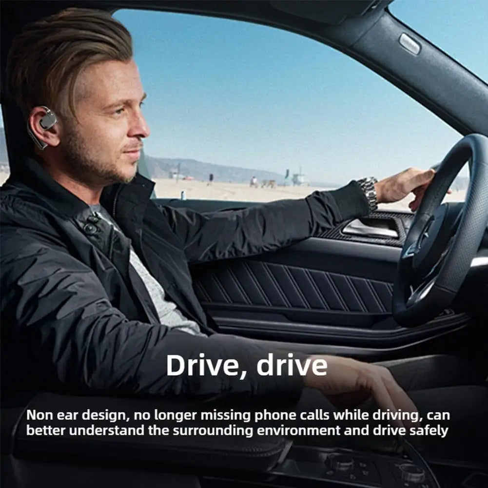 Wireless Bluetooth Headphones - Bluetooth 5.4 Ear Hook Earphones With Noise Reduction - ZOOMNSTORE