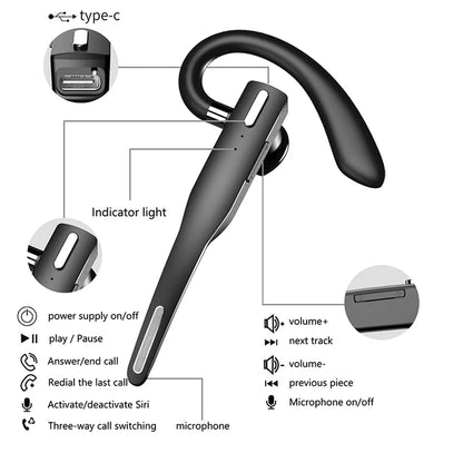 Wireless Bluetooth Headphones – Noise Cancelling Earbuds With Mic & Long Battery Life - ZOOMNSTORE