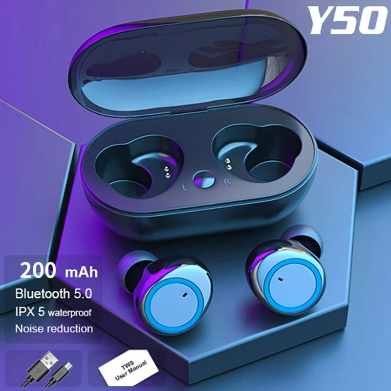 Wireless Bluetooth Headphones – True Wireless Earbuds with Touch Control & Microphone - ZOOMNSTORE