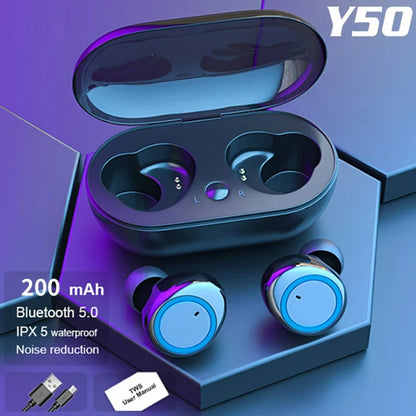 Wireless Bluetooth Headphones – True Wireless Earbuds with Touch Control & Microphone - ZOOMNSTORE