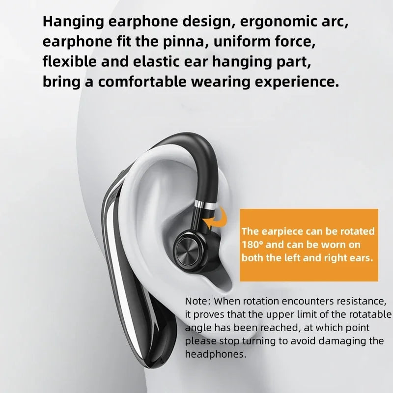 Wireless Bluetooth Headset | HD Call Noise Reduction, Dual Connection & Bluetooth 5.3 Earbuds - ZOOMNSTORE