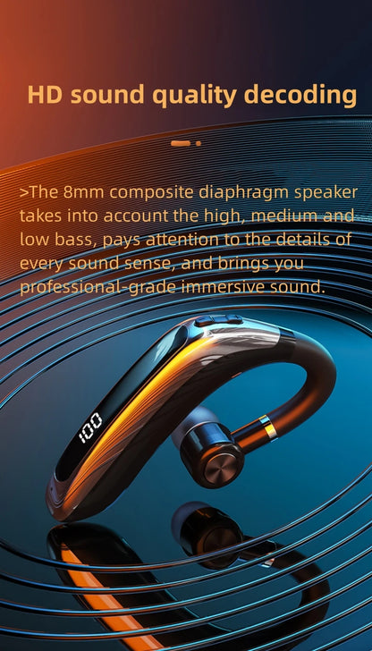Wireless Bluetooth Headset | HD Call Noise Reduction, Dual Connection & Bluetooth 5.3 Earbuds - ZOOMNSTORE